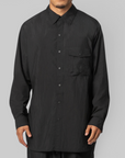 Gradient 3-Stripes Nylon Overshirt - Black
