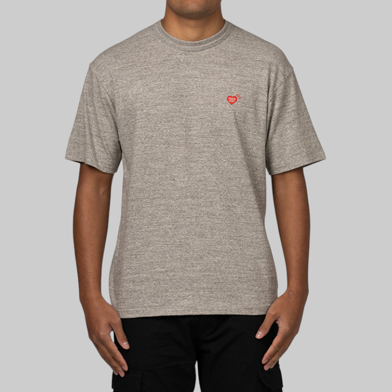 Heart Badge T-Shirt - Grey