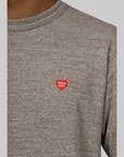 Heart Badge T-Shirt - Grey