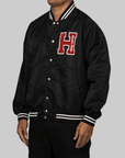 Nylon Stadium Jacket - Black