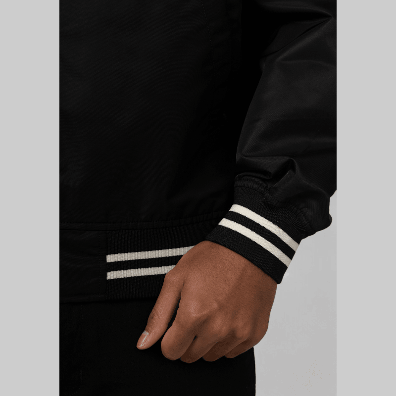 Nylon Stadium Jacket - Black