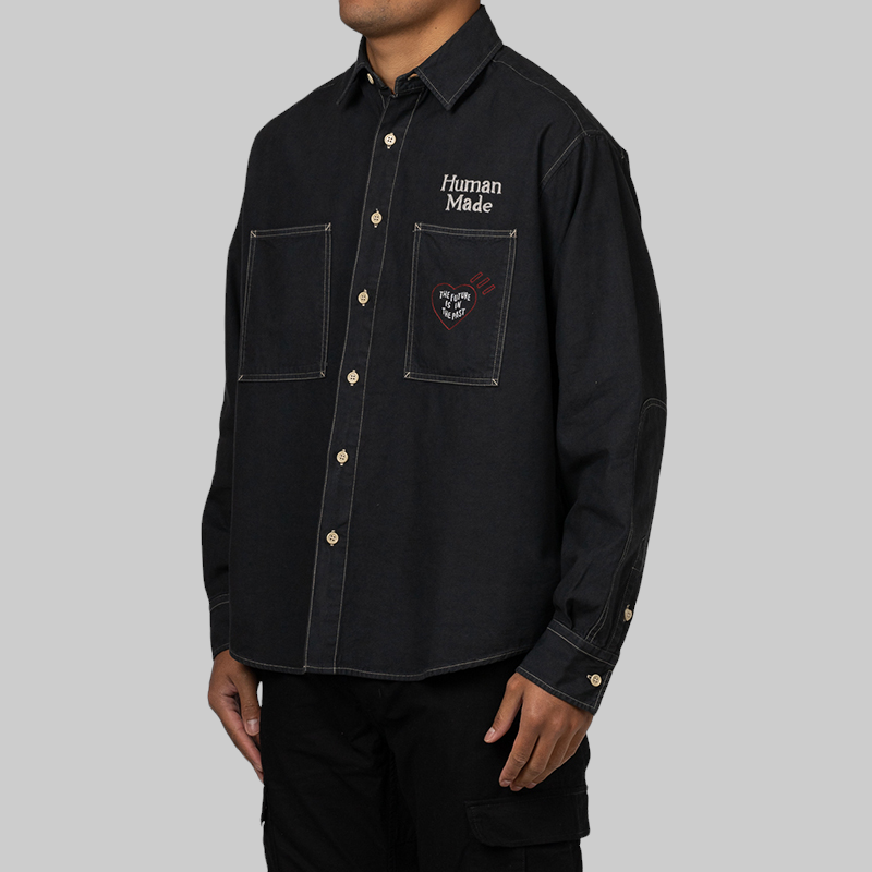 Stitch Work Shirt - Black