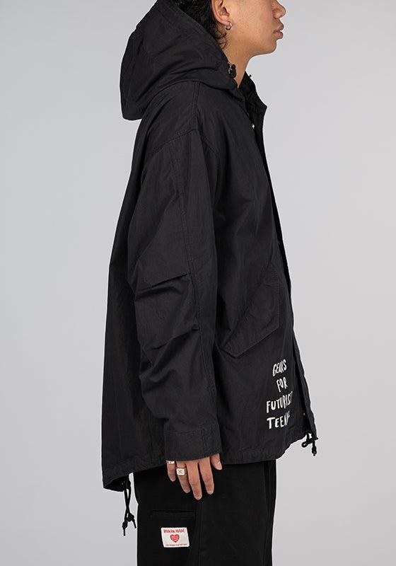 Hooded Coat - Black - LOADED