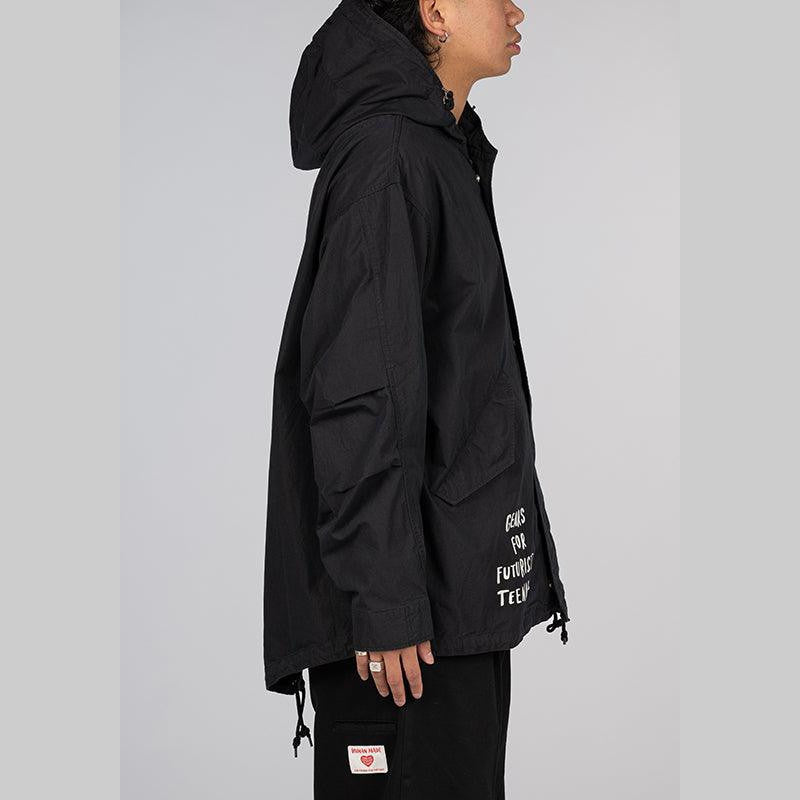 Hooded Coat - Black - LOADED