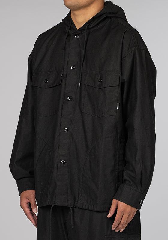 Hooded Shirt LS - Black - LOADED