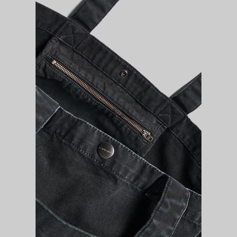 Garrison Tote - Black Stone Dyed