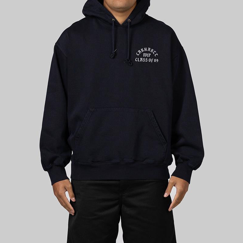 Hooded Class Of 89 Sweat - Dark Navy/White