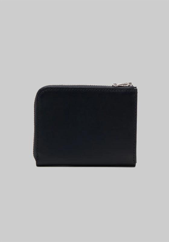 ID L-Shaped Fastener Wallet - Black - LOADED