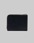 ID L-Shaped Fastener Wallet - Black - LOADED