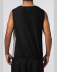 Waffle Warp Vest - Black