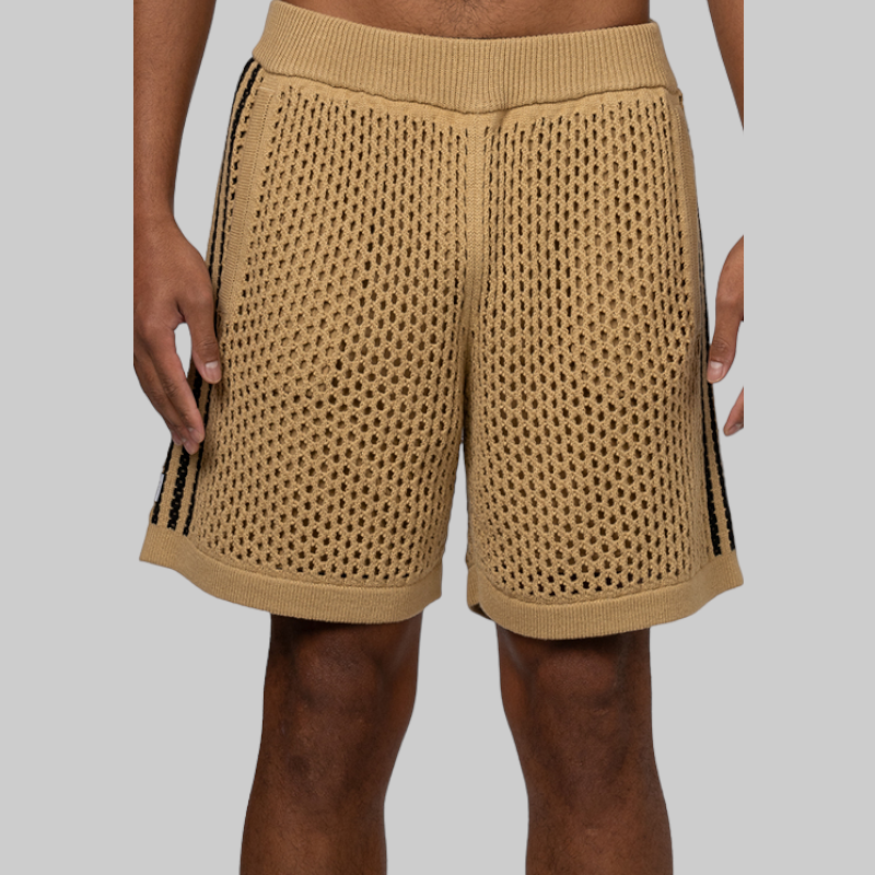 X CLOT By Edison Chen Crochet Short - Beige