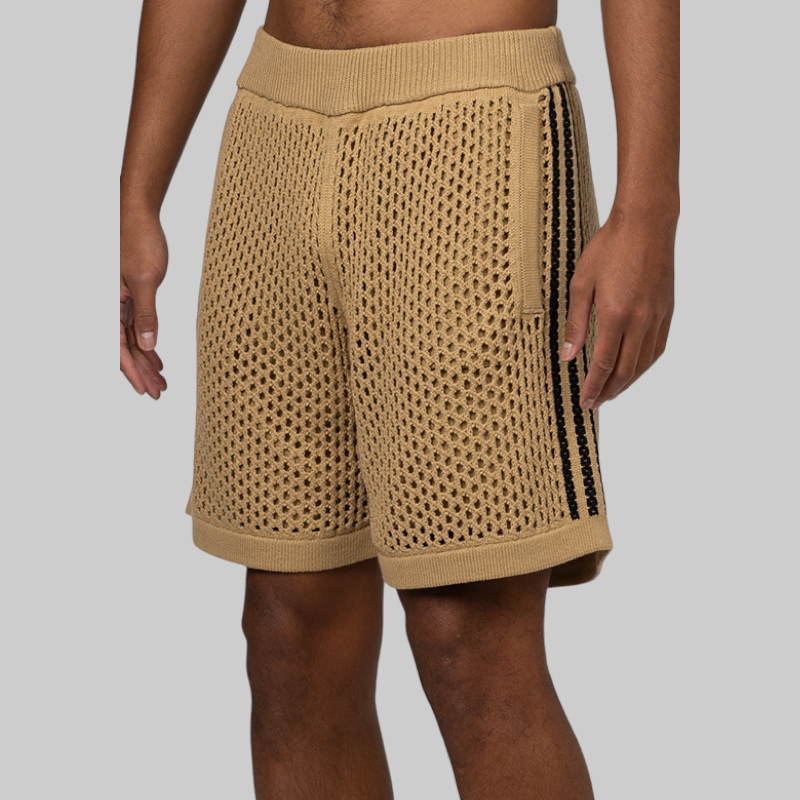 X CLOT By Edison Chen Crochet Short - Beige