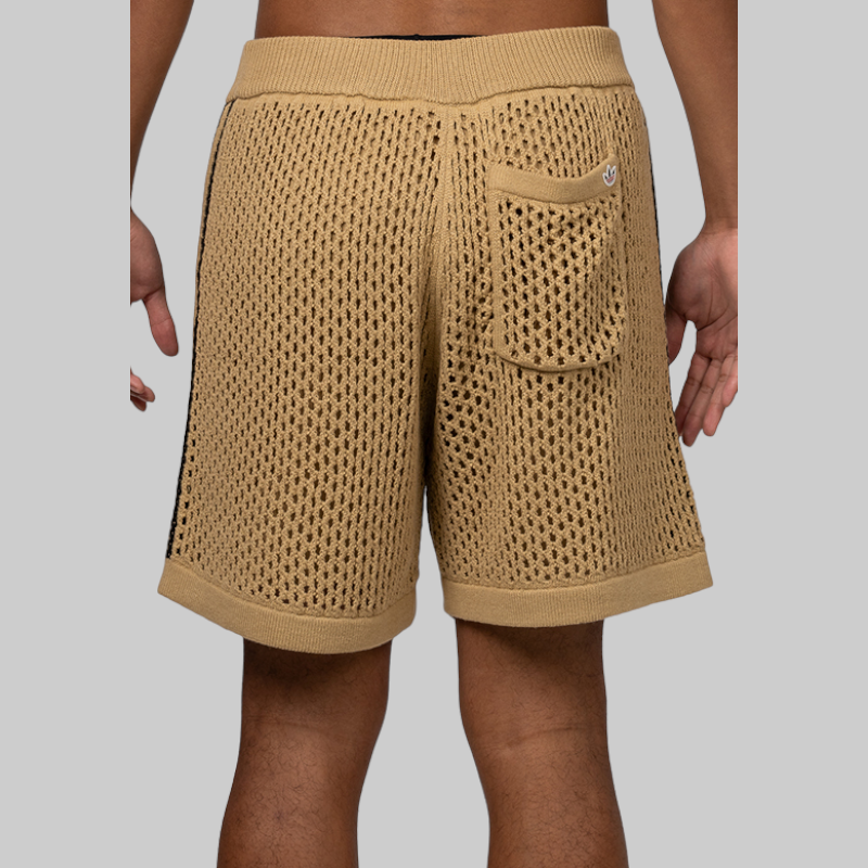 X CLOT By Edison Chen Crochet Short - Beige