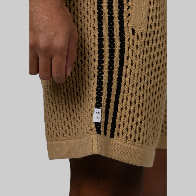 X CLOT By Edison Chen Crochet Short - Beige