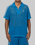 X CLOT By Edison Chen Crochet Polo - Blue