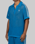 X CLOT By Edison Chen Crochet Polo - Blue