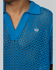 X CLOT By Edison Chen Crochet Polo - Blue