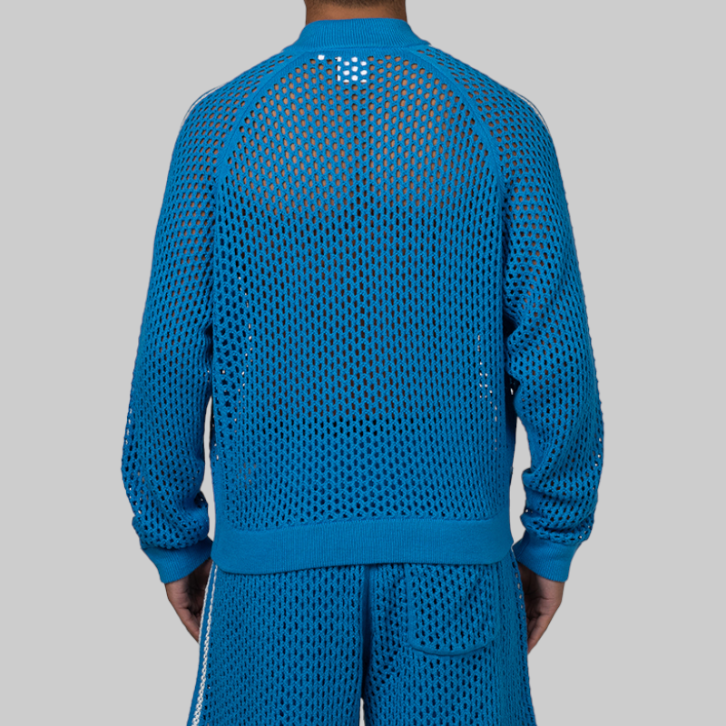 X CLOT By Edison Chen Crochet Superstar Track Top - Blue