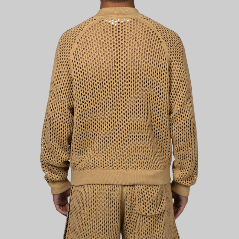 X CLOT By Edison Chen Crochet Superstar Track Top - Beige