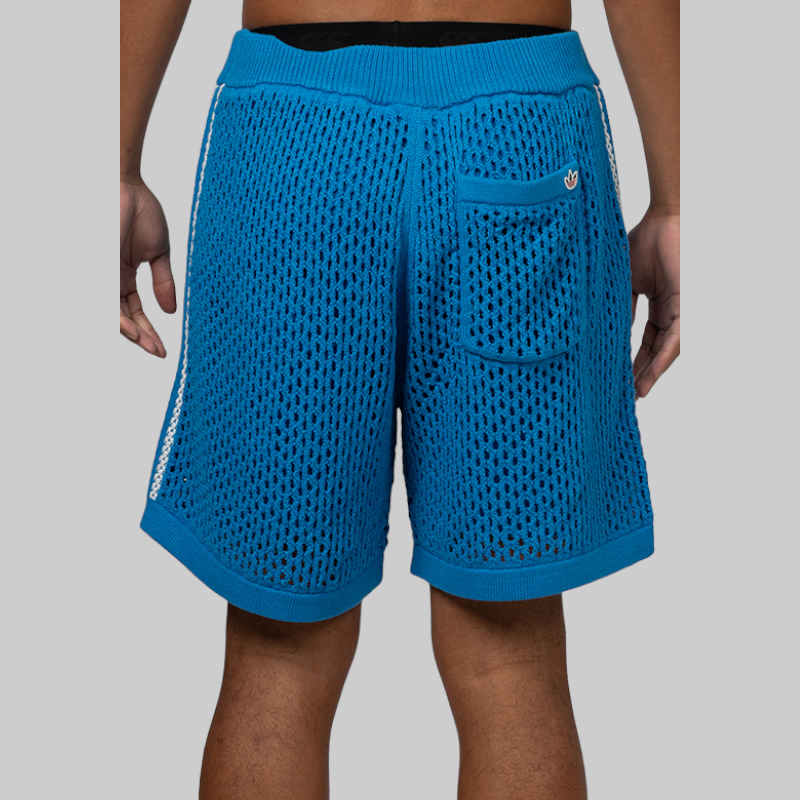 X CLOT By Edison Chen Crochet Short - Blue