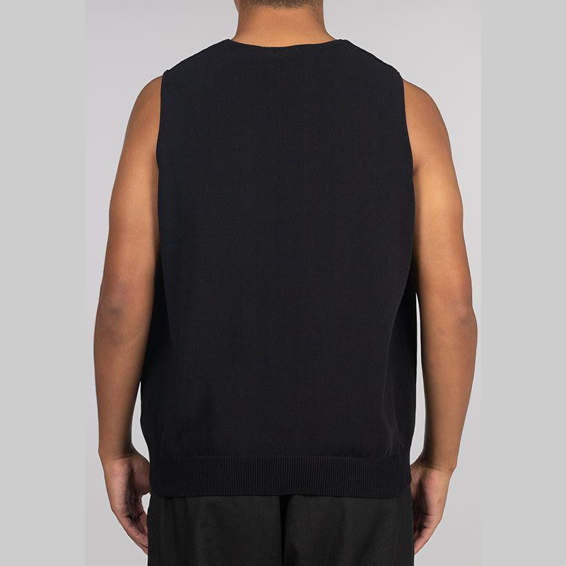 Knit Vest - Black - LOADED