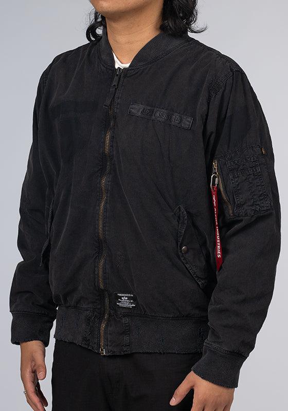 L-2B Rip And Repair Flight Jacket - Black - LOADED