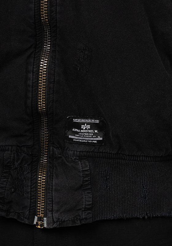 L-2B Rip And Repair Flight Jacket - Black - LOADED