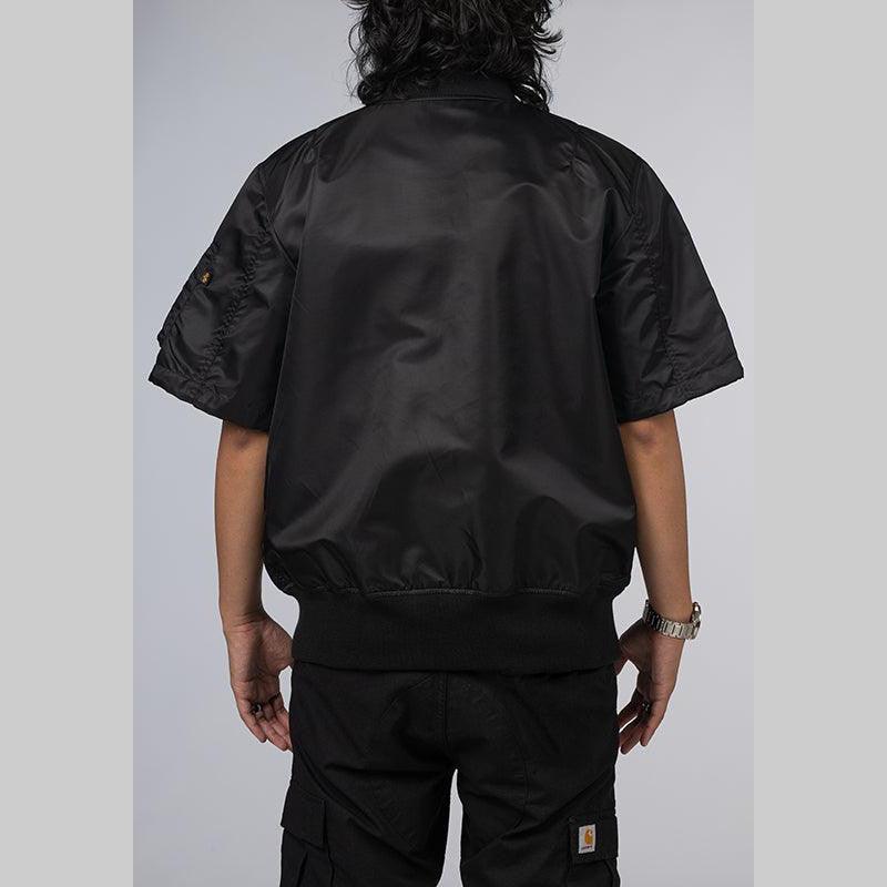 L-2B Short Sleeve Flight Jacket - Black - LOADED