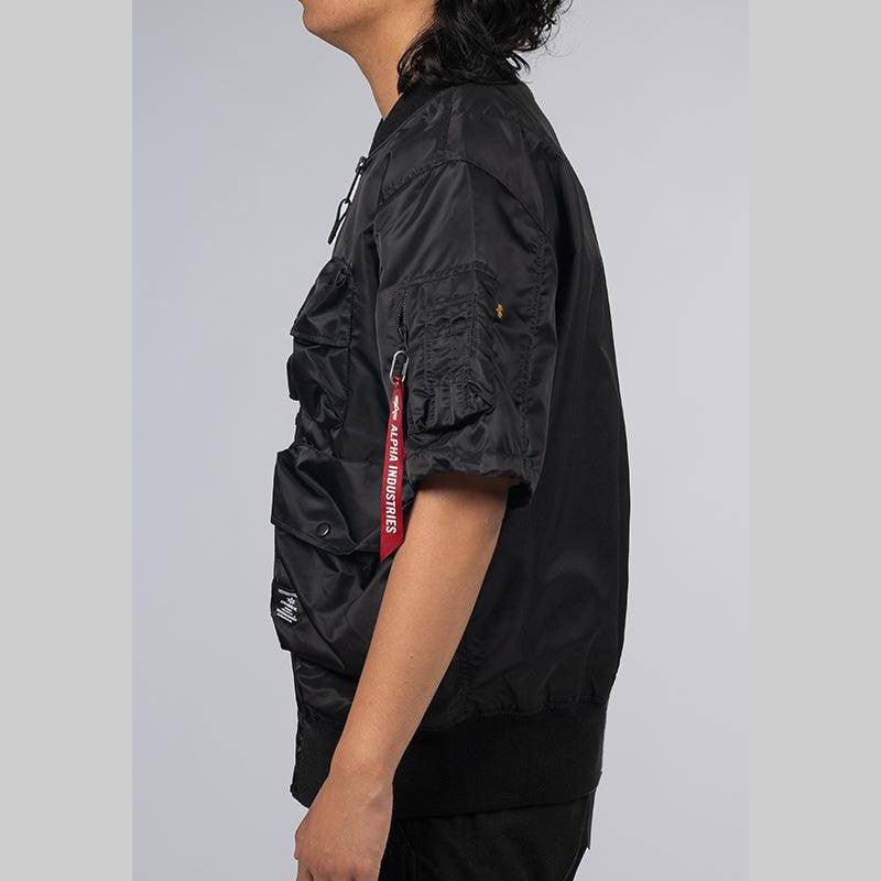 L-2B Short Sleeve Flight Jacket - Black - LOADED