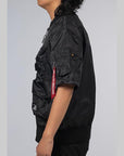 L-2B Short Sleeve Flight Jacket - Black - LOADED