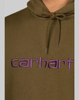 Logo Hooded Sweat - Highland/Cassis - LOADED