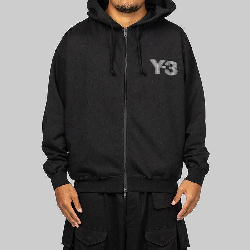 Logo Zip Hoodie - Black - LOADED