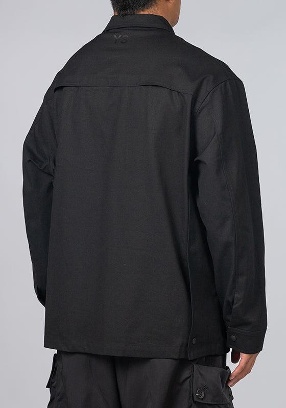 Long Sleeve Pocket Shirt - Black - LOADED