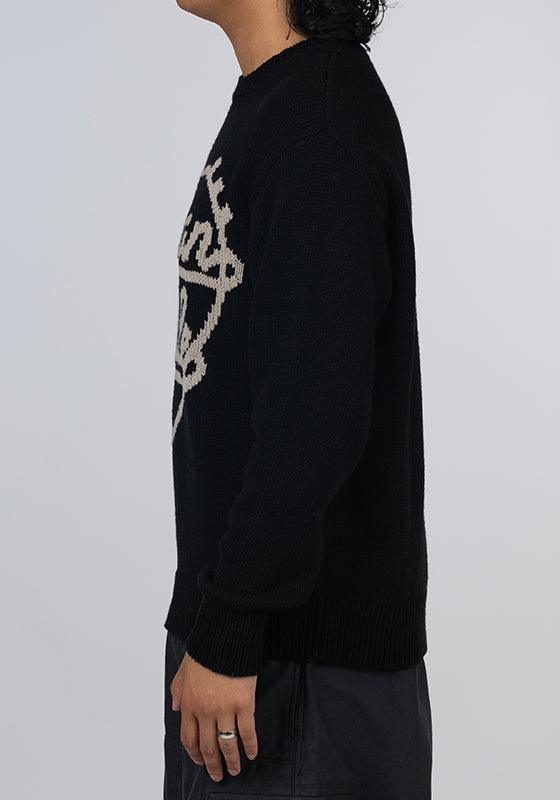Low Gauge Knit Sweater - Black - LOADED