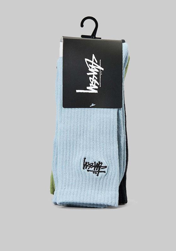 Men&#39;s Graffiti Sock 3 Pack - Multi - LOADED