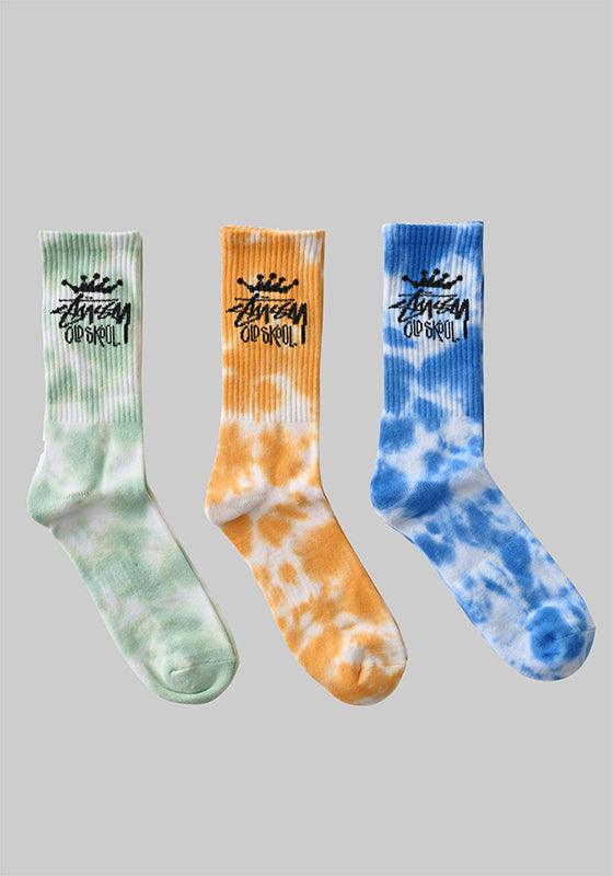 Men's Old Skool Tiedye Sock 3 Pack - Multi - LOADED