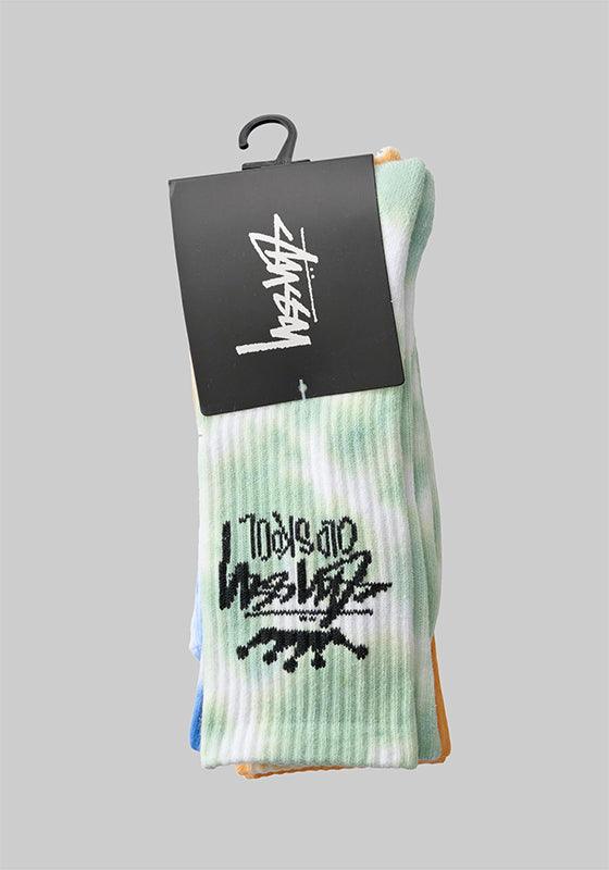 Men's Old Skool Tiedye Sock 3 Pack - Multi - LOADED