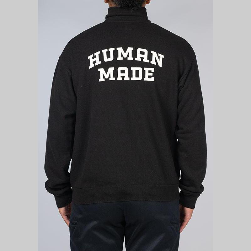 Military Half-Zip Sweatshirt - Black - LOADED