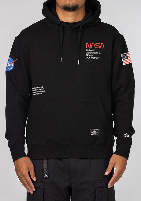 Nasa Worm Logo Hoodie - Black - LOADED