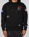 Nasa Worm Logo Hoodie - Black - LOADED