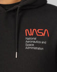 Nasa Worm Logo Hoodie - Black - LOADED