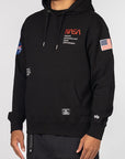 Nasa Worm Logo Hoodie - Black - LOADED