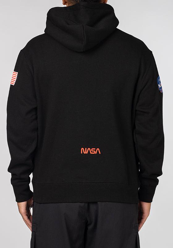 Nasa Worm Logo Hoodie - Black - LOADED