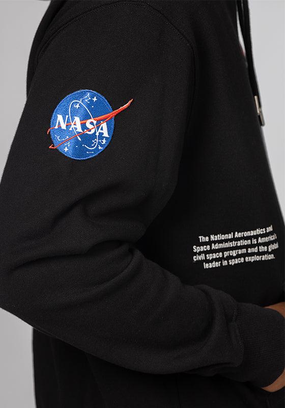 Nasa Worm Logo Hoodie - Black - LOADED