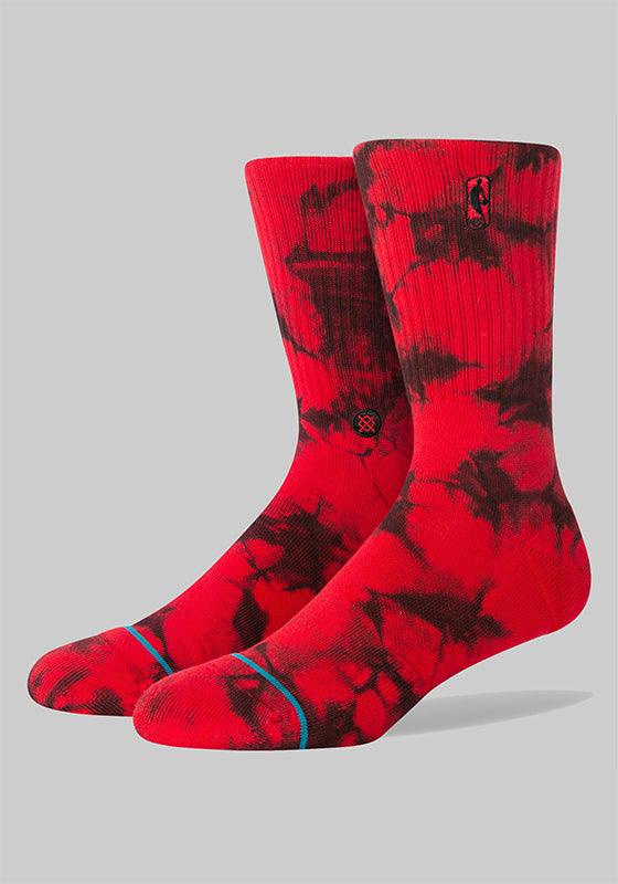 NBA Logoman Dye Socks - Red - LOADED