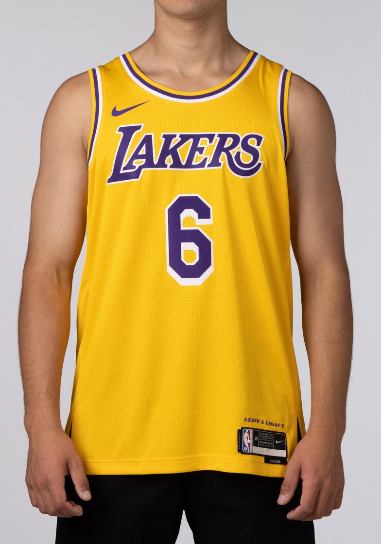 Nike Men's Los Angeles Lakers Lebron James # 23 Icon Name and