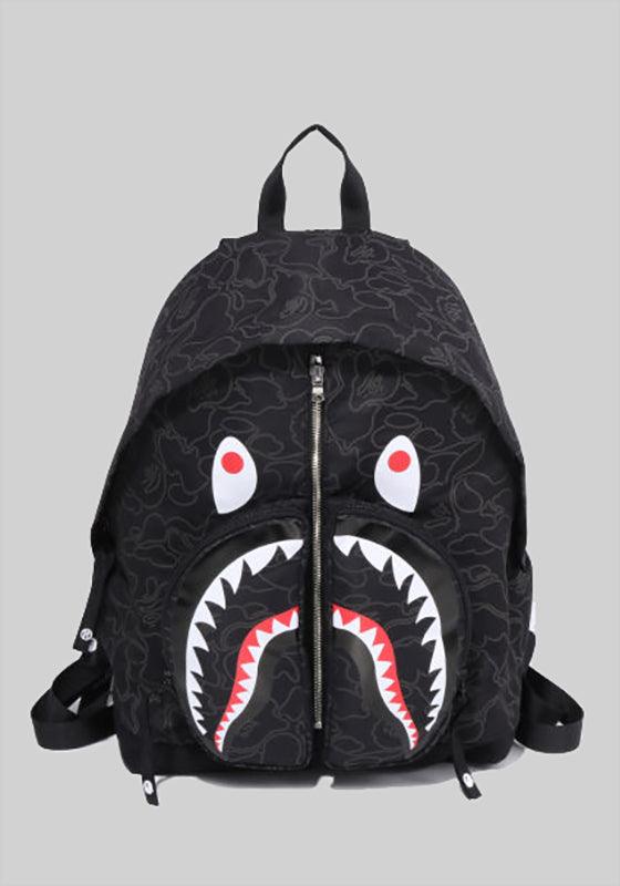 Neon Camo Shark Day Pack - Black - LOADED