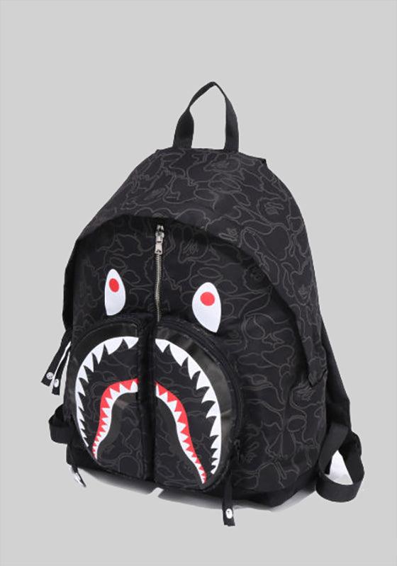 Neon Camo Shark Day Pack - Black - LOADED