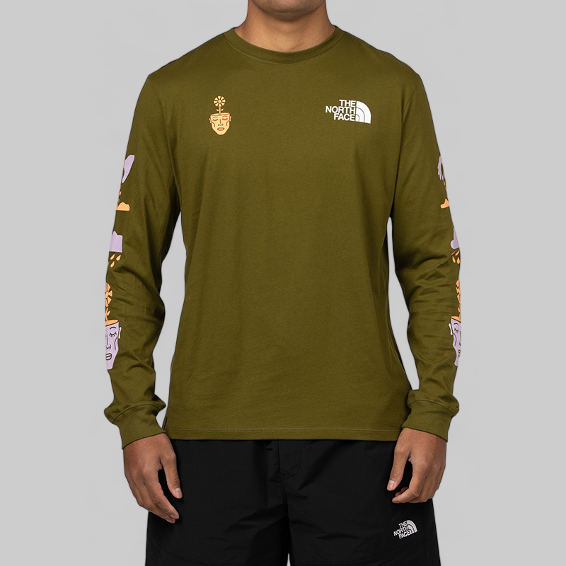 Brand Proud Long Sleeve - Forest Olive/Snow