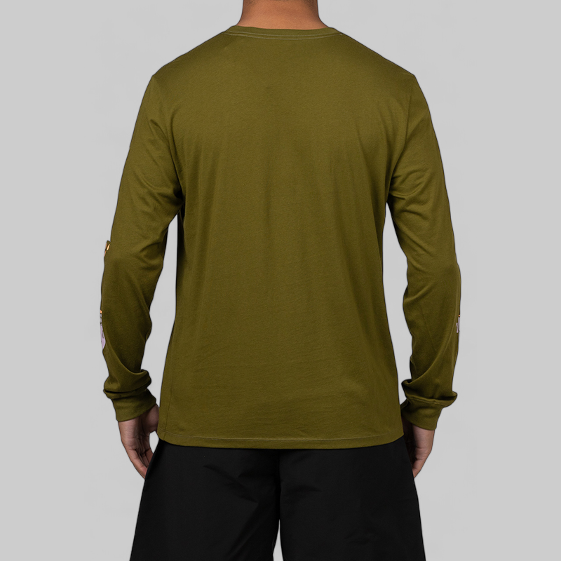 Brand Proud Long Sleeve - Forest Olive/Snow